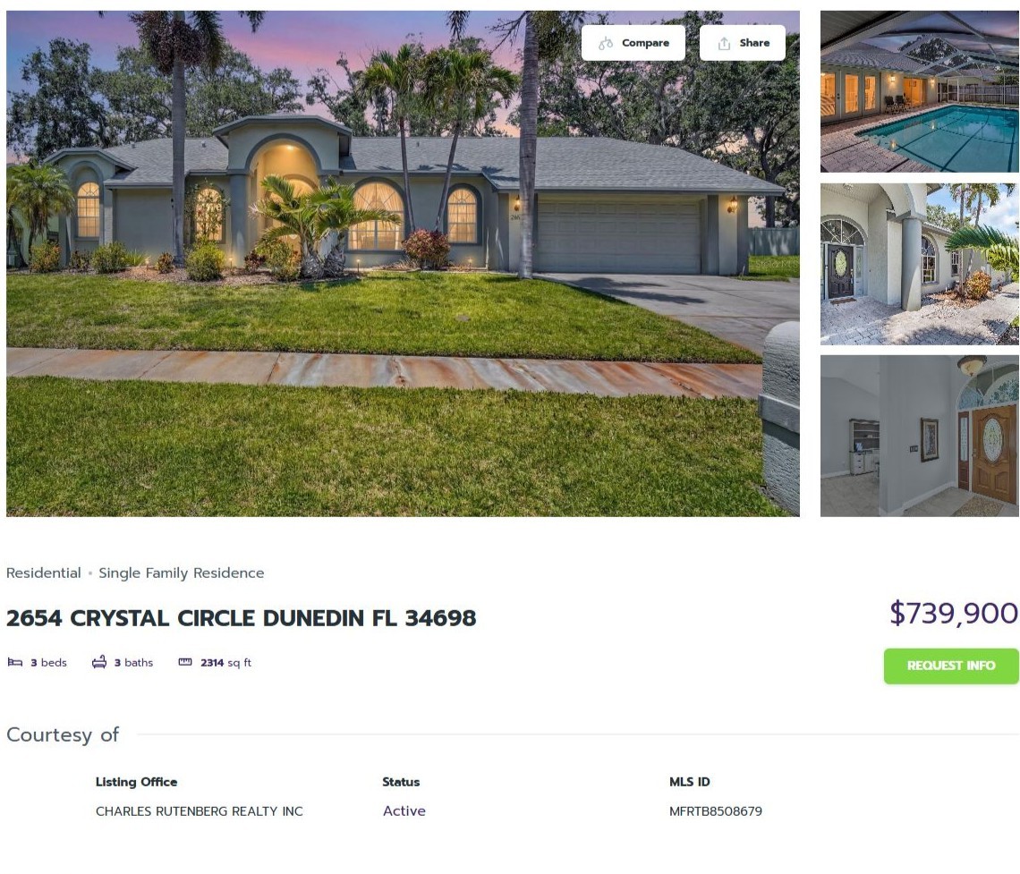 HOMES FOR SALE DUNEDIN FL 34698 - 1
