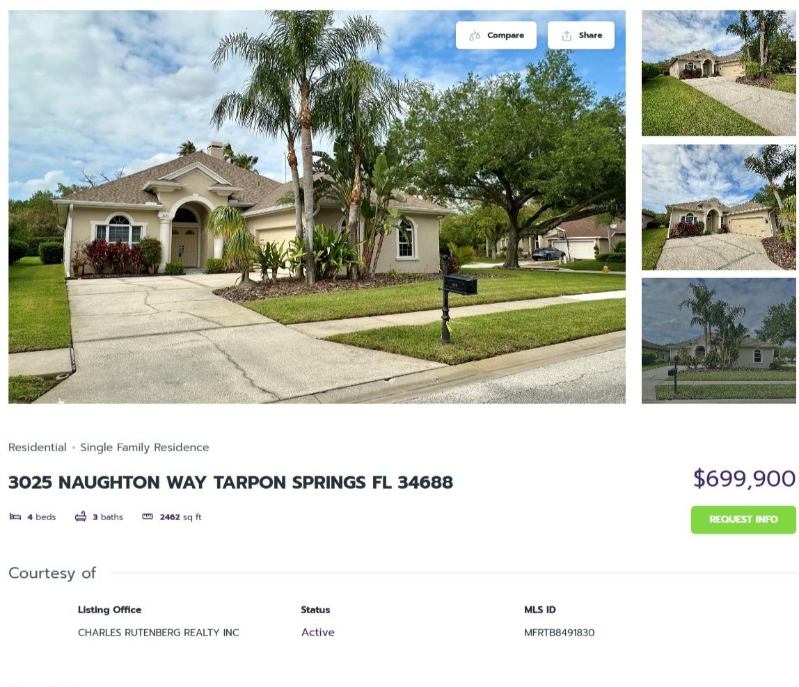 HOMES FOR SALE TARPON SPRINGS FL 34688 - 1