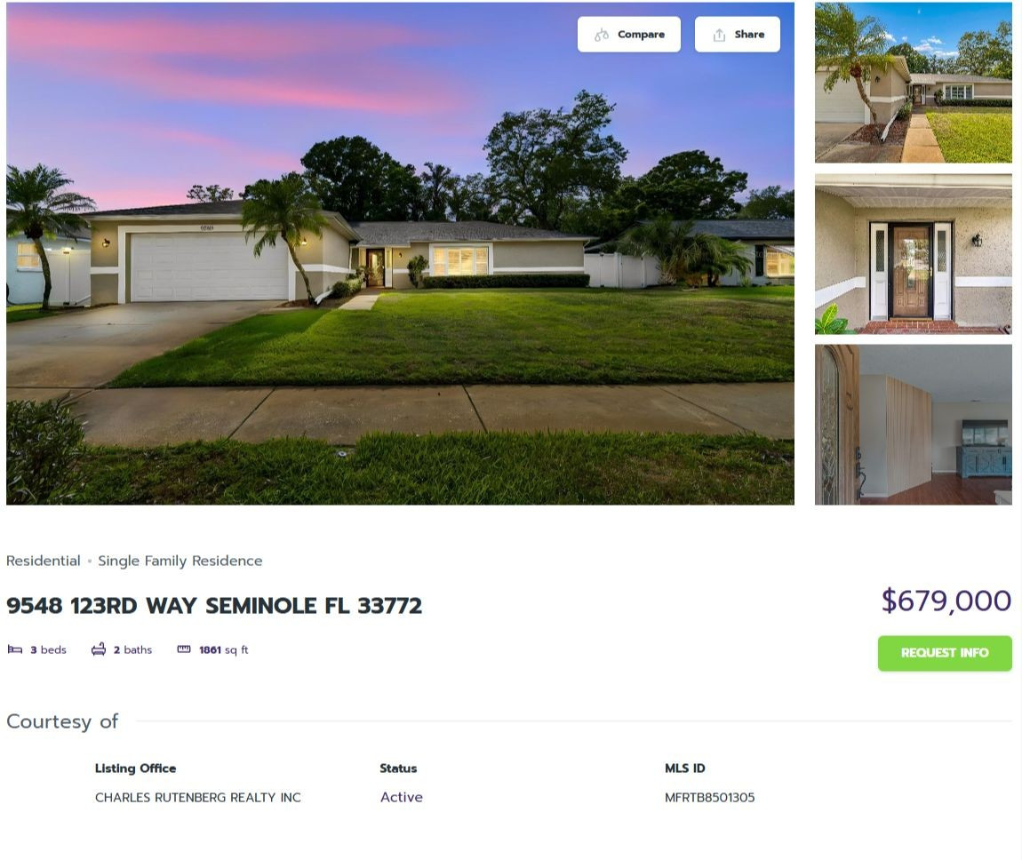 HOMES FOR SALE SEMINOLE FL 33772 - 1