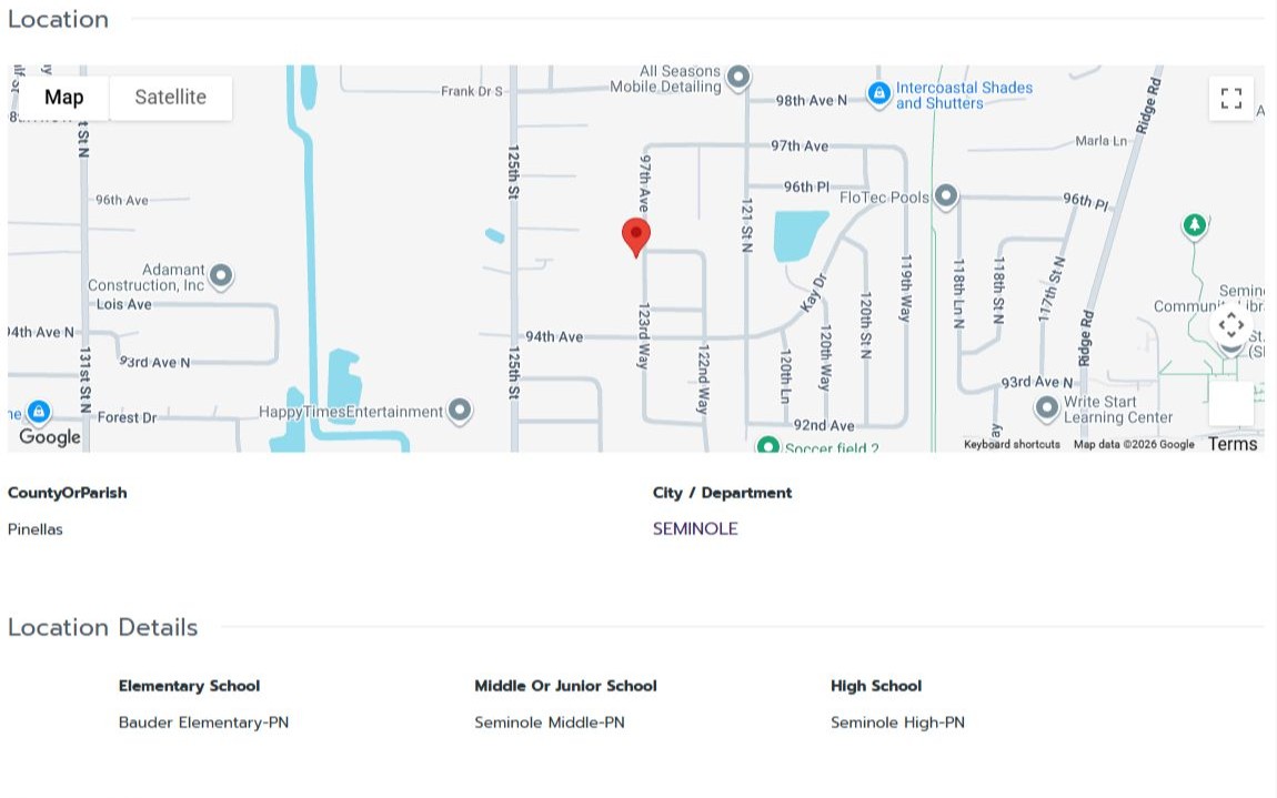 HOMES FOR SALE SEMINOLE FL 33772 - 3