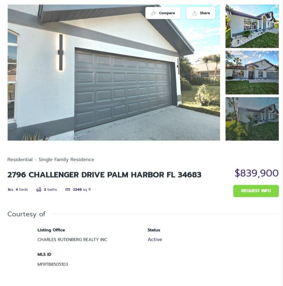 HOMES FOR SALE PALM HARBOR FL 34683 - 1