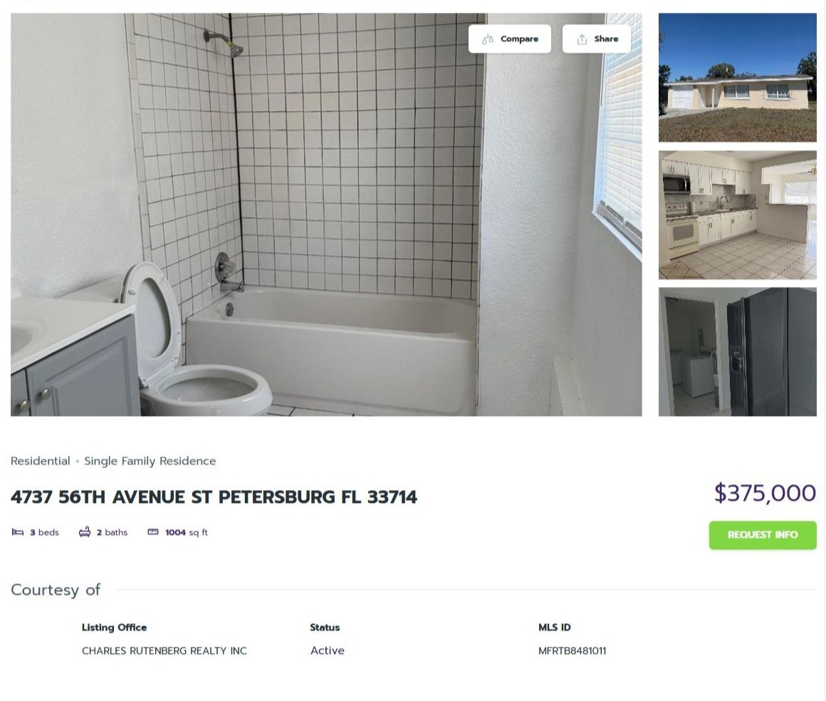 HOMES FOR SALE ST PETERSBURG FL 33714 - 1