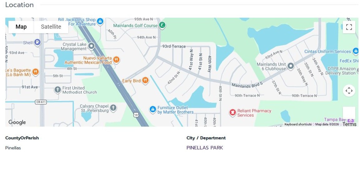 HOMES FOR SALE PINELLAS PARK FL 33782 - 3