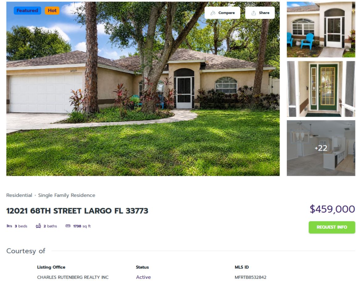 HOMES FOR SALE LARGO FL 33773 - 1