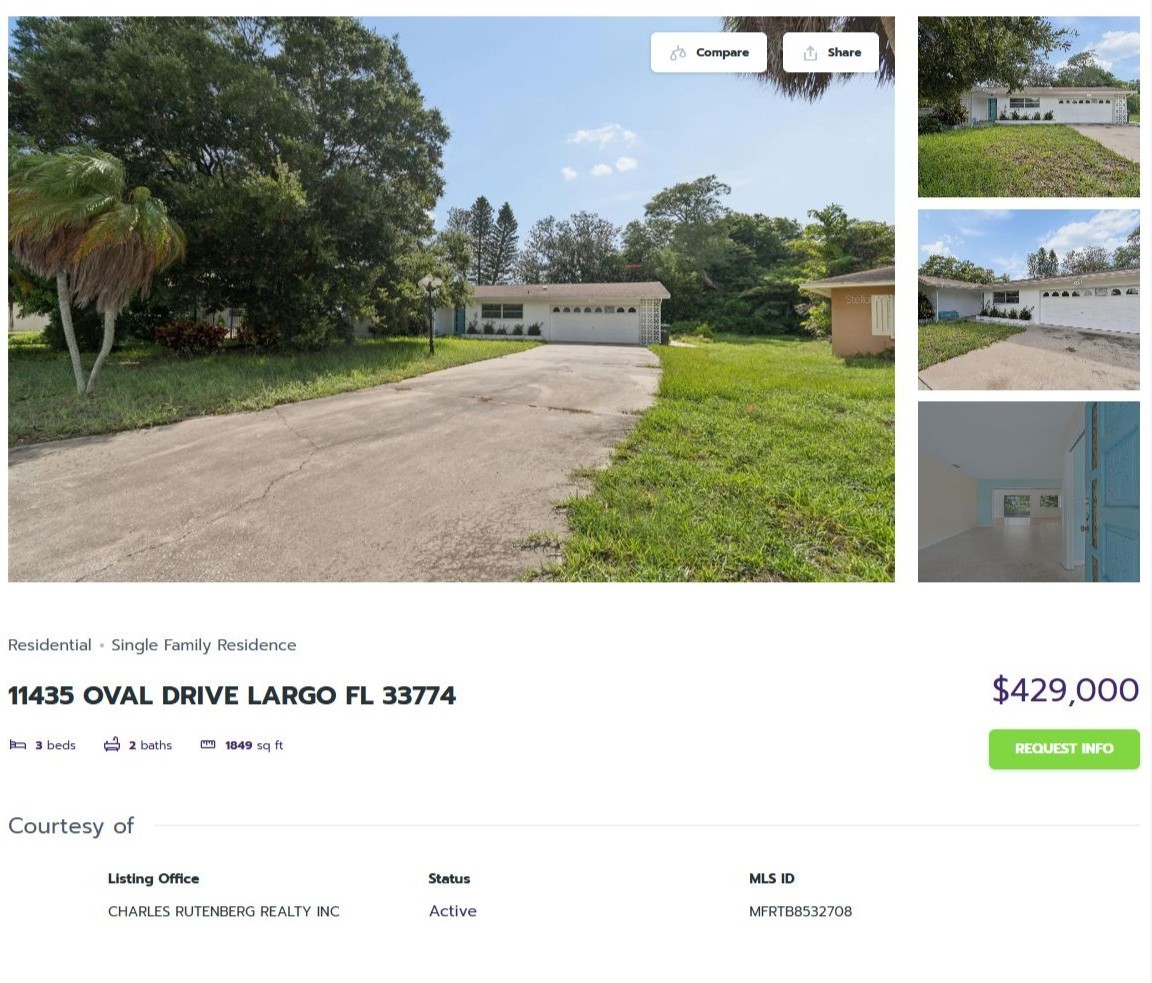 HOMES FOR SALE LARGO FL 33774 - 1