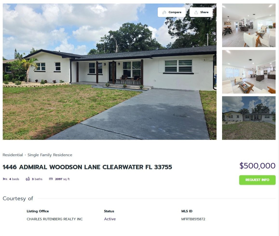 HOMES FOR SALE CLEARWATER FL 33755 - 1