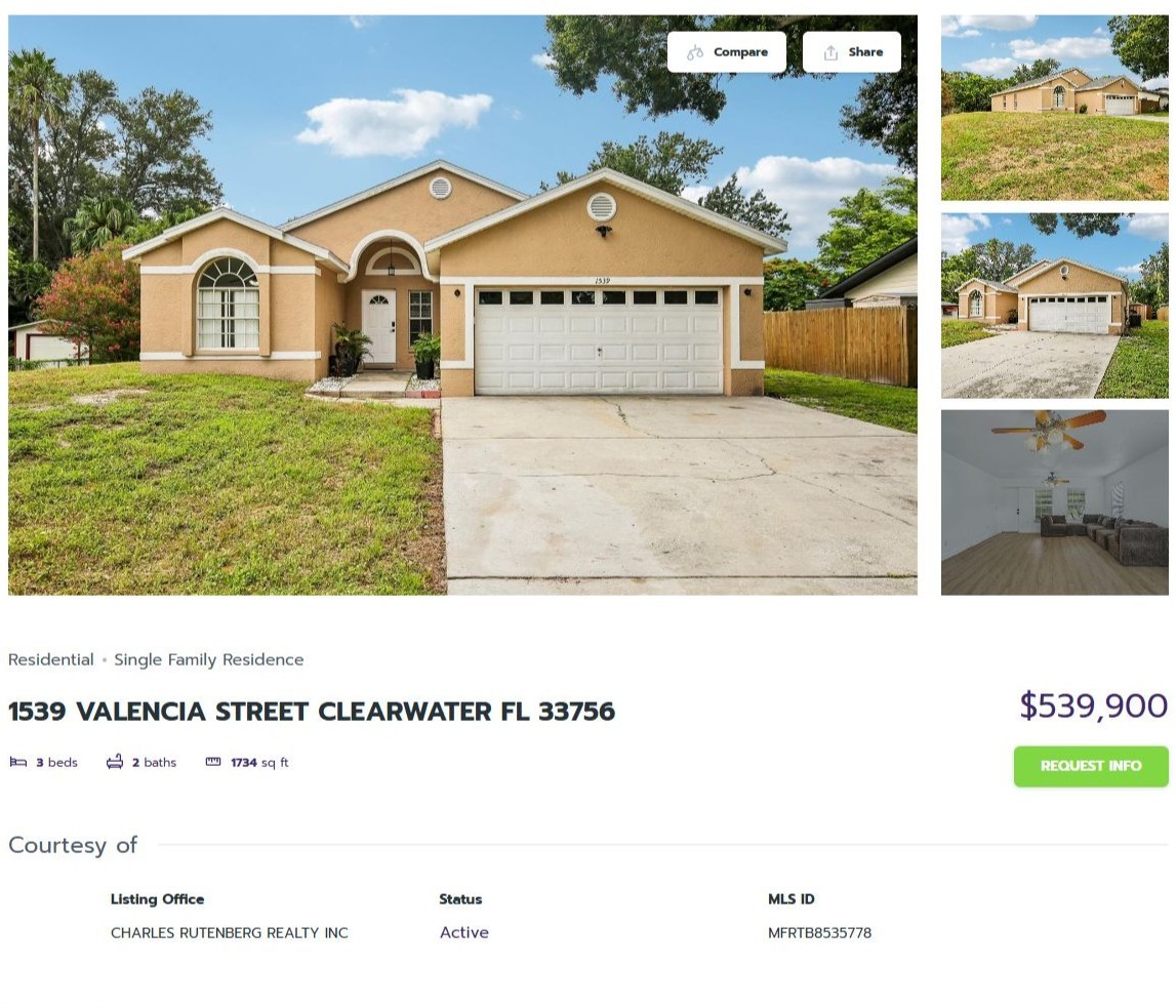 HOMES FOR SALE CLEARWATER FL 33756 - 1