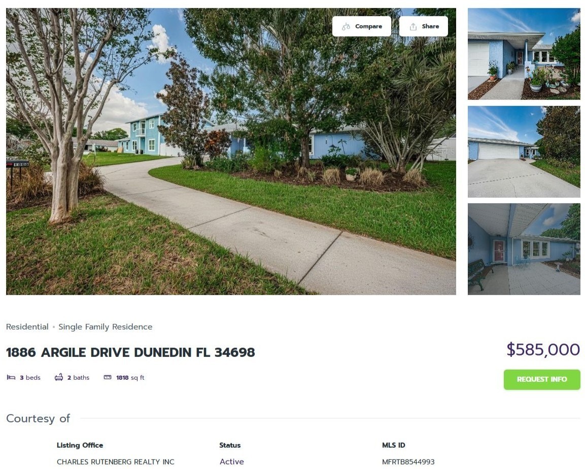HOMES FOR SALE DUNEDIN FL 34698 - 1