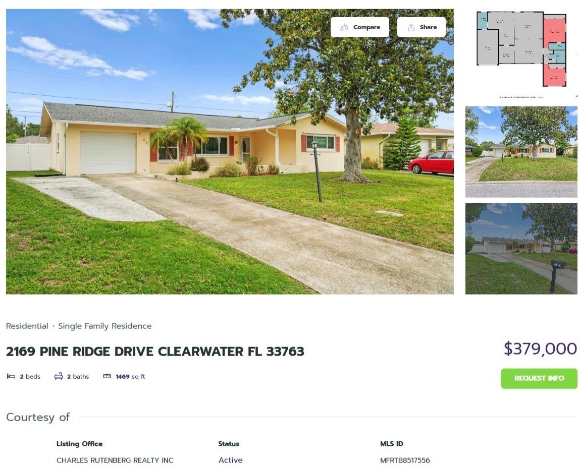 HOMES FOR SALE CLEARWATER FL 33763 - 1