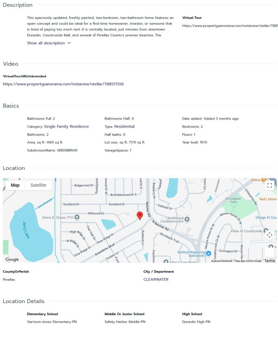 HOMES FOR SALE CLEARWATER FL 33763 - 2